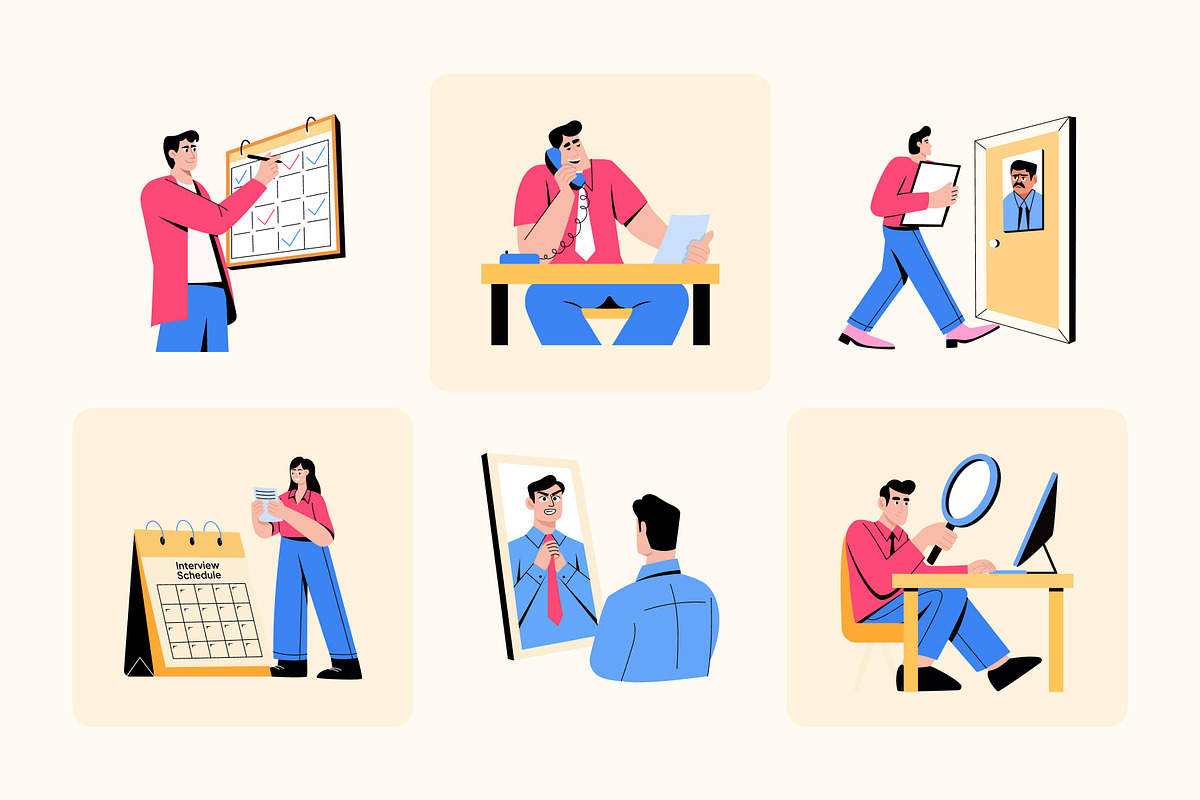Animated Hiring Illustrations Art, a Finance Illustration by Creative Stall (Photo 4 of 5)