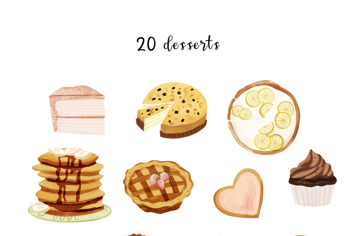 Baking Handpainted Collection, an Illustration by Cocoa studio by Eliza M (Photo 5 of 11)
