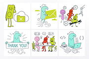 10 Fun Character Illustration, an Illustration by Spojeeto Devices Mockups (Thumbnail 2 of 3)