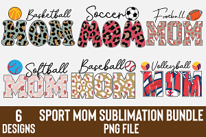 Sport Mom Sublimation Bundle, an Object Graphic by CraftArtStudio