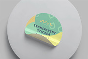 Glossy Sticker Mockup Set, a Packaging Mockup by megostudi0 (Thumbnail 3 of 6)