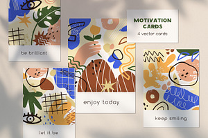 Trendy cards with abstract pattern, a Decorative Illustration by Good Studio