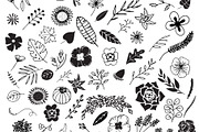 300 Hand Drawn Florals, an Illustration by Designdell (Thumbnail 6 of 7)