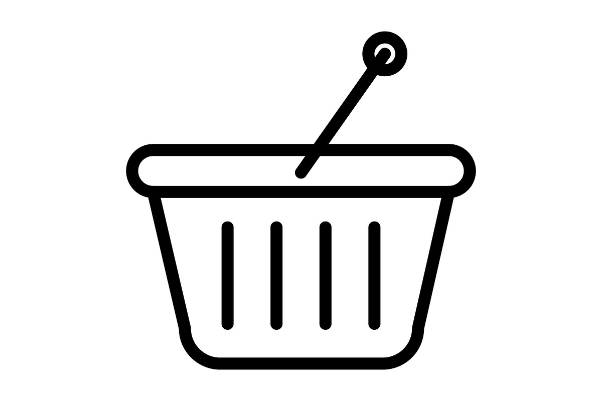 Shopping Basket icon, an Icon by Sumberpangan