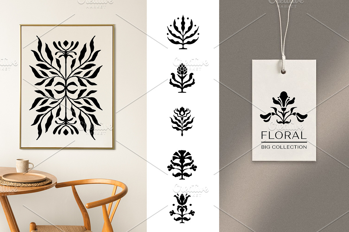 Big Abstract Minimal Floral bundle, an Object Graphic by Garden in frame (Photo 3 of 8)