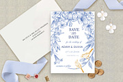 Love birds Save the Date Template, an Invitation Template by Shwet Art (Thumbnail 1 of 6)