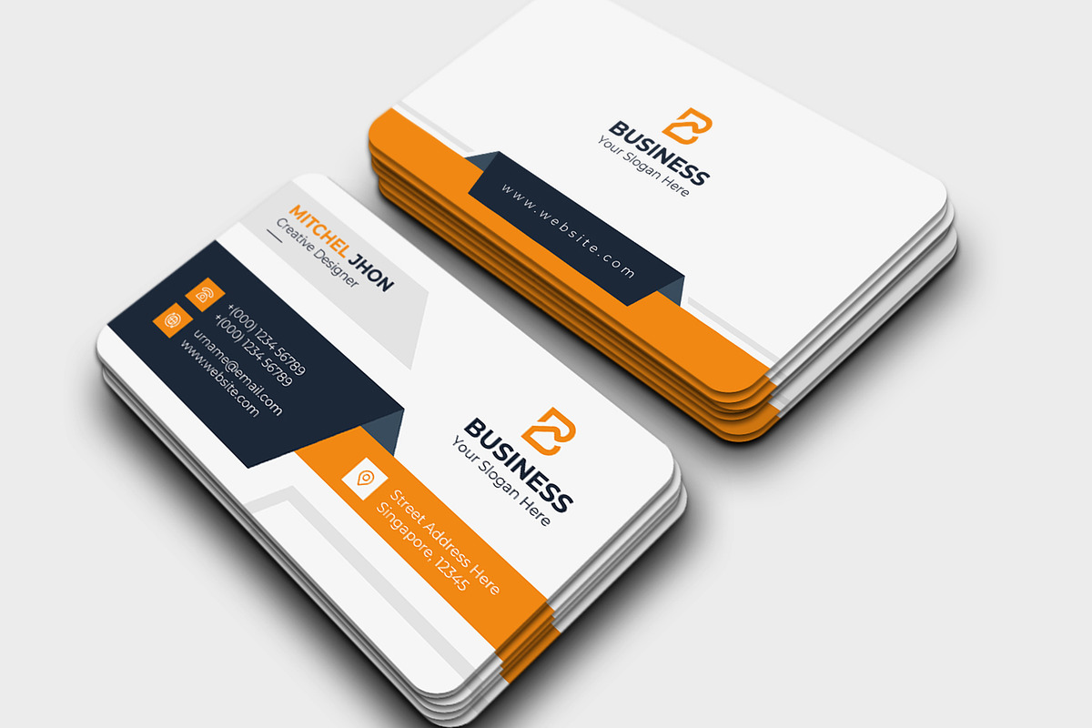 Corporate Business Card Template, a Business Card Template by GFXCity (Photo 3 of 3)