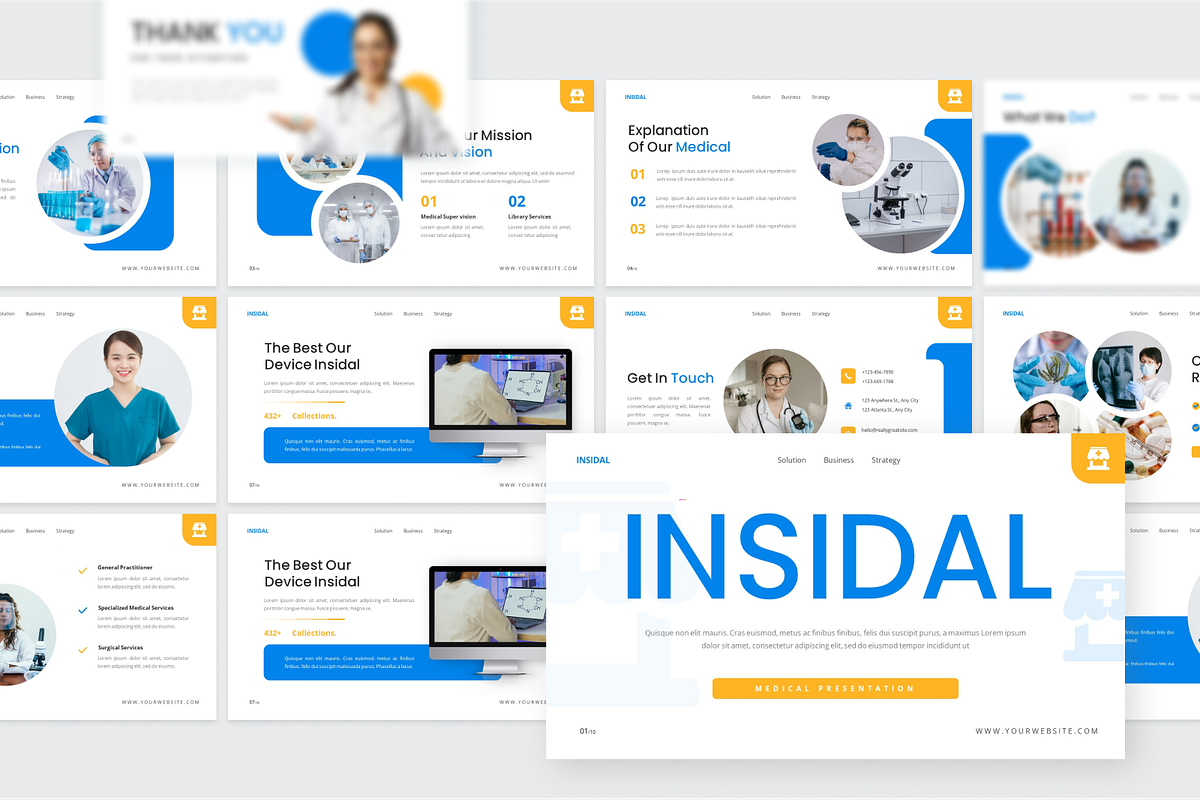 Medical Presentation PowerPoint, a Presentation Template by SquidPixey (Photo 6 of 6)