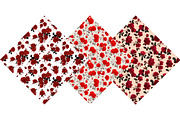 Red Inky Roses Seamless Patterns, a Texture Illustration by DreamPrint404 (Thumbnail 4 of 4)