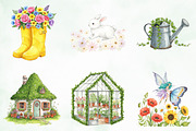 Watercolor Garden Fairies Floral Png, an Illustration by Creative Art (Thumbnail 8 of 10)