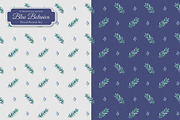 Blue Botanica – Floral Pattern Set, a Pattern Graphic by L- design studio (Thumbnail 7 of 12)