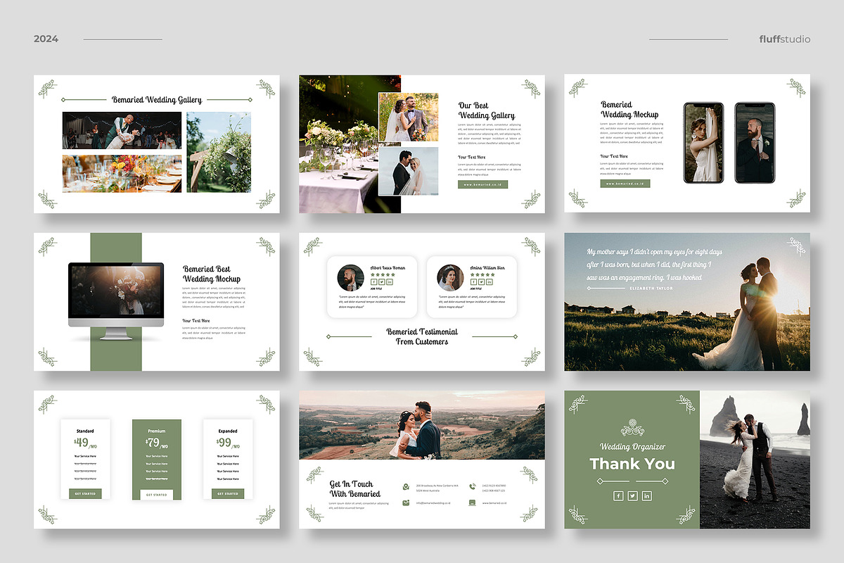 Wedding Google Slides Template, a Presentation Template by fluffstudio (Photo 5 of 5)