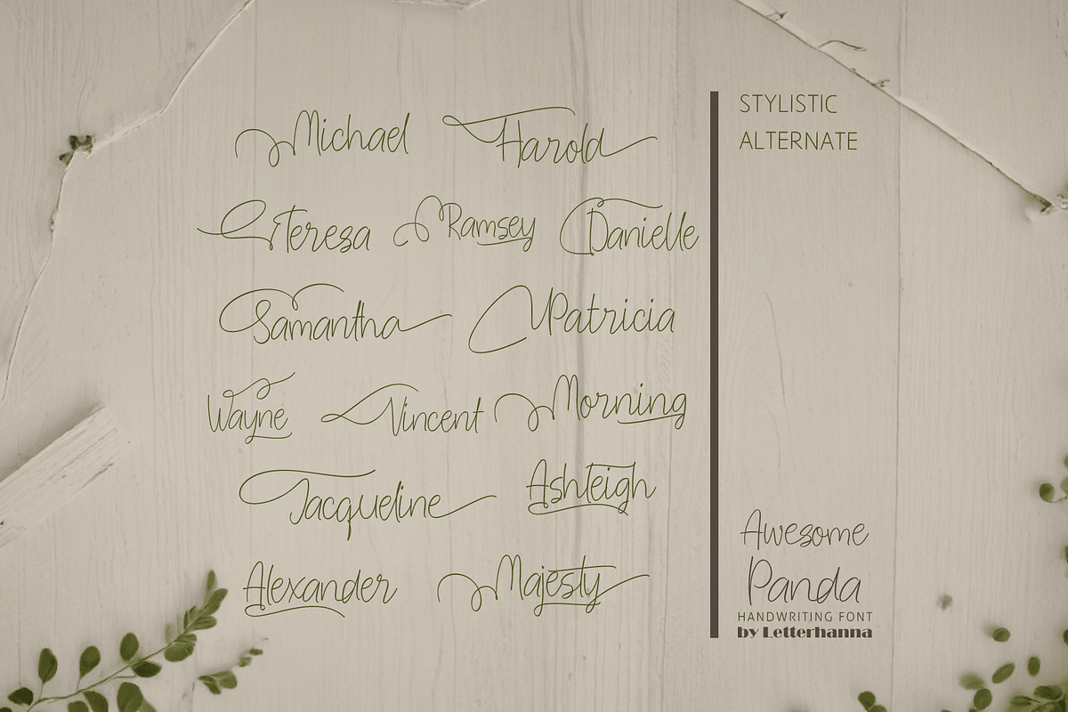 Awesome Panda Font, a Handwritten Font by Letterhanna Studio (Photo 13 of 16)