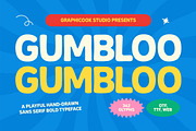 Gumbloo, a Sans Serif Font by graphicook (Thumbnail 1 of 10)