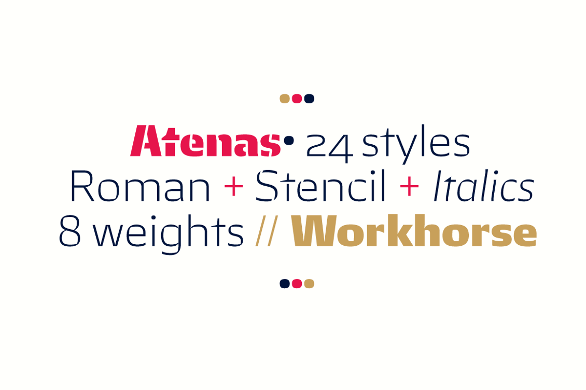Atenas, a Font by Los Andes Type (Photo 11 of 14)
