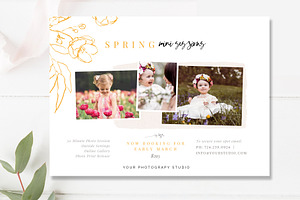 5x7 Spring Mini Session Flyer