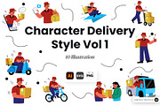 Character Delivery Style Vol 1, an Object Graphic by SLAB! Design (Thumbnail 1 of 3)