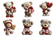 Whimsical Christmas Teddy Bear, an Illustration by Dream Creation (Thumbnail 2 of 8)