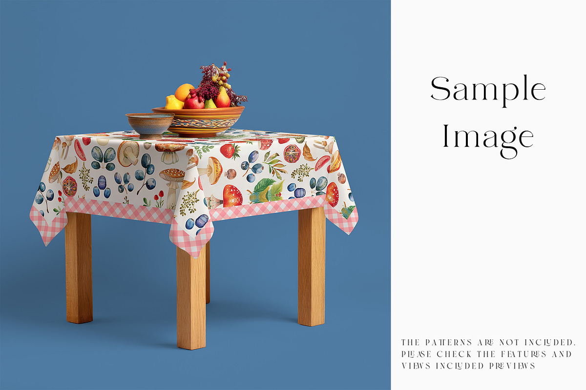 Square Tablecloth Mockups, a Household Mockup by mock-ups (Photo 23 of 28)