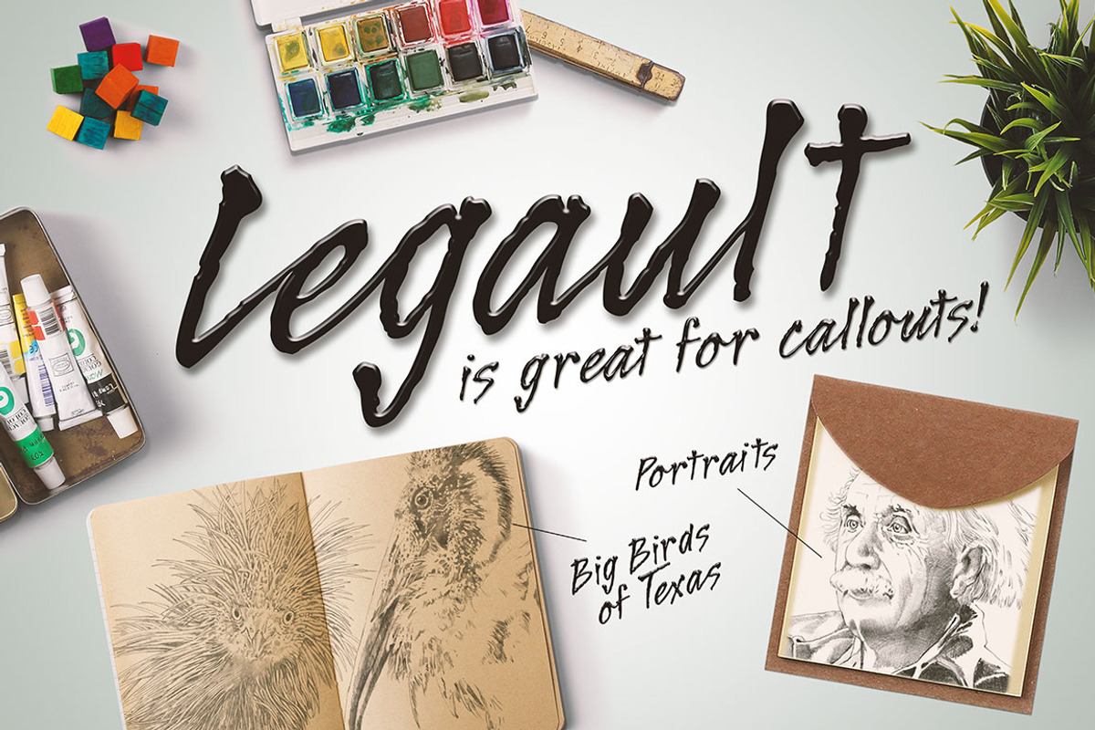 Legault Regular Hand-Drawn Script preview 2