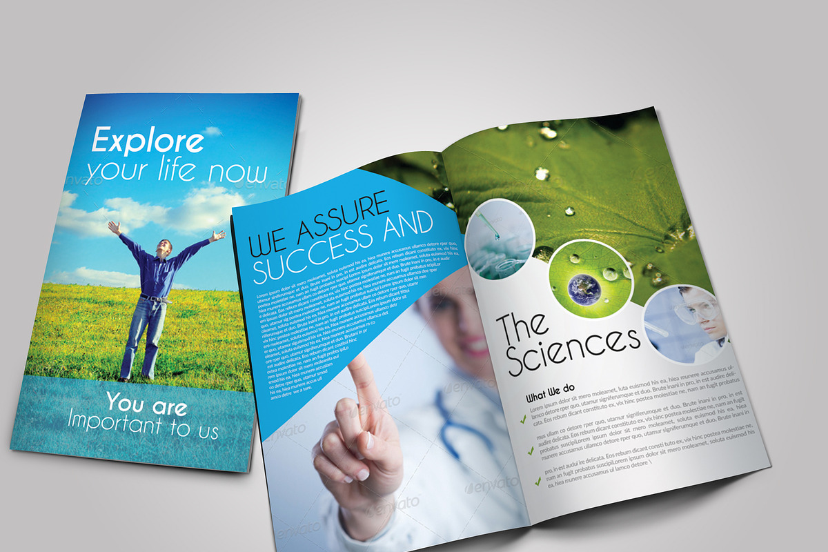 Scientific Medical Bifold Brochure, a Brochure Template by Psd Templates (Photo 1 of 3)