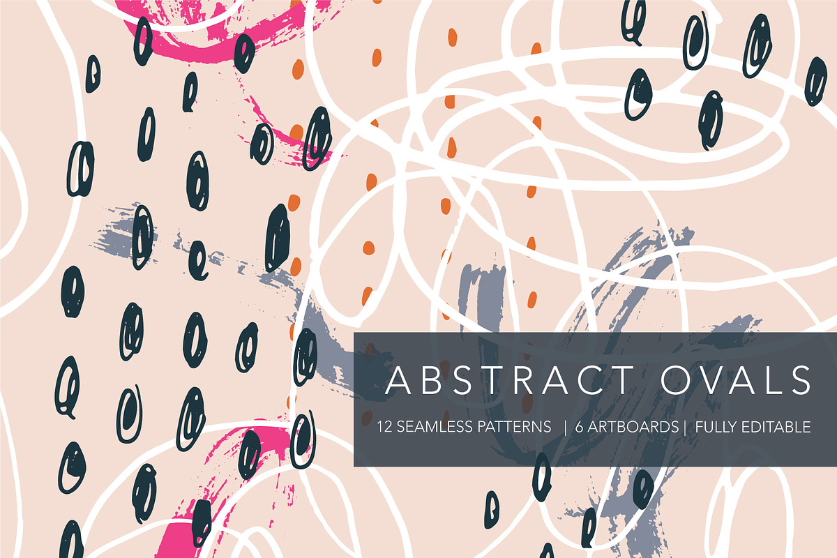 Abstract Ovals | Patterns and Boards, a Pattern Graphic by The Collective Studio (Photo 1 of 12)