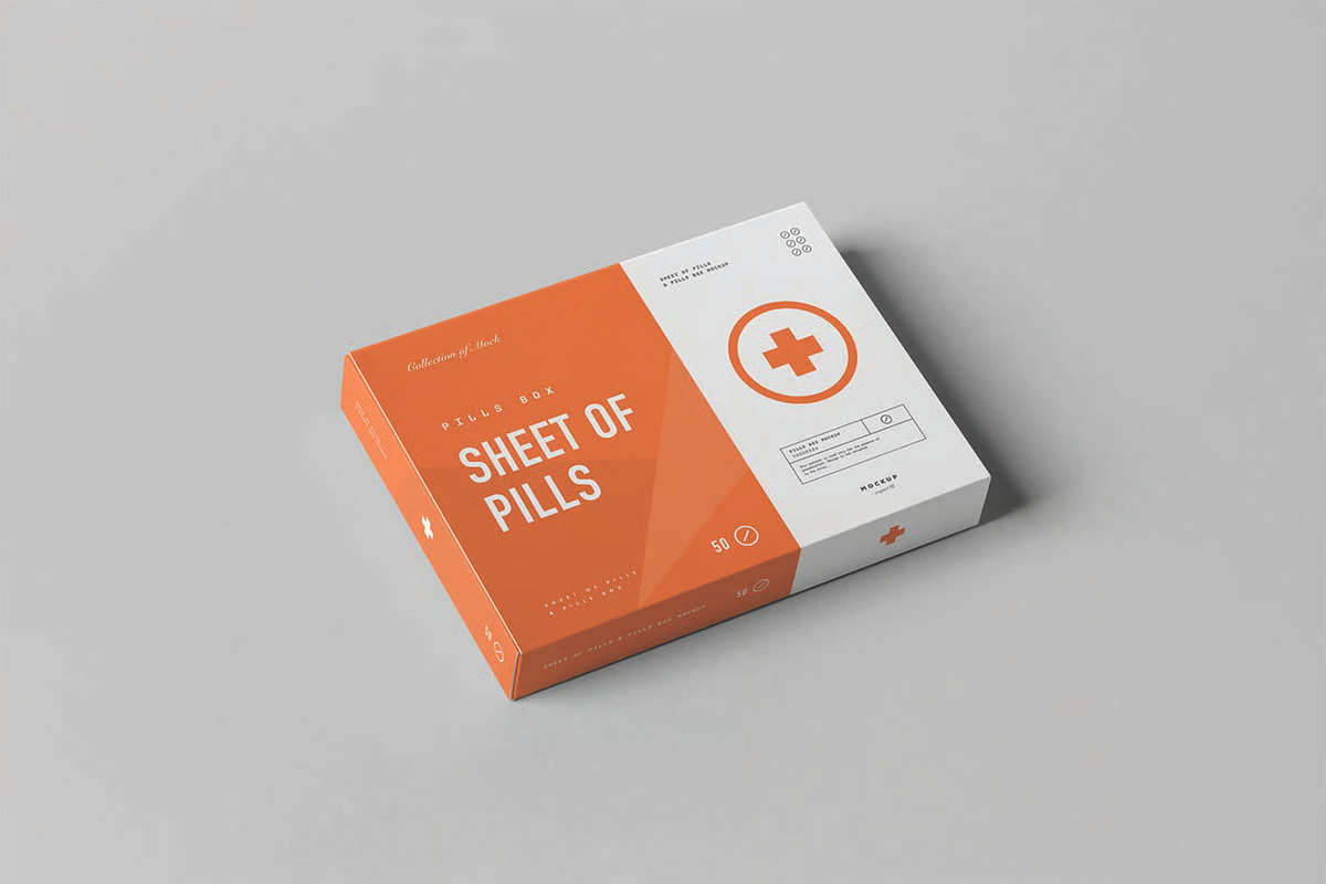 Pills Box Mockup, a Packaging Mockup by DesignRushMarket (Photo 4 of 9)