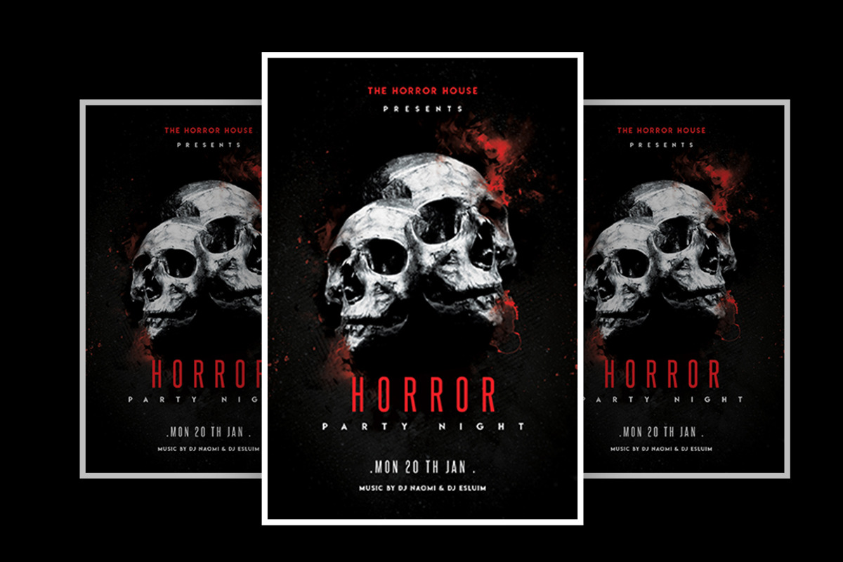 Horro Party, a Flyer Template by What a Story (Photo 2 of 2)