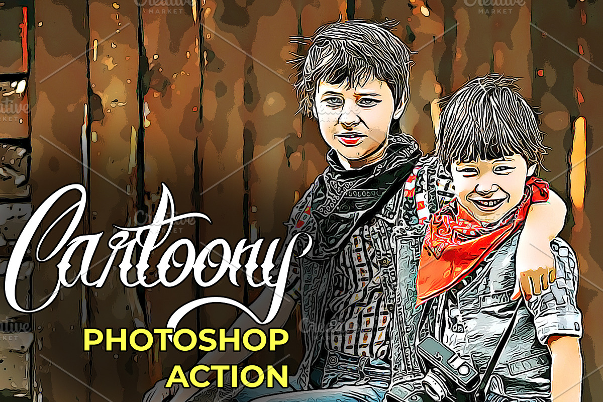 Cartoony Photoshop Action, an Action Add-On by KnightWipers (Photo 1 of 6)
