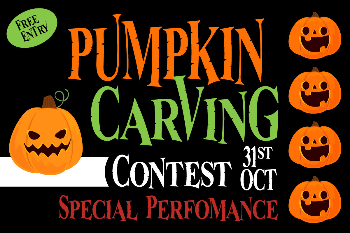 Zomelya Halloween Horror Display, a Font by IHDSTD (Photo 6 of 9)