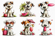 Whimsical Summer Dogs Clipart, an Illustration by Craft Nest (Thumbnail 4 of 12)