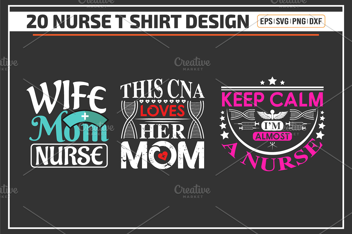 Nurse typographic quotes Bundle, a Graphic by Uniquesvg99 (Photo 5 of 8)
