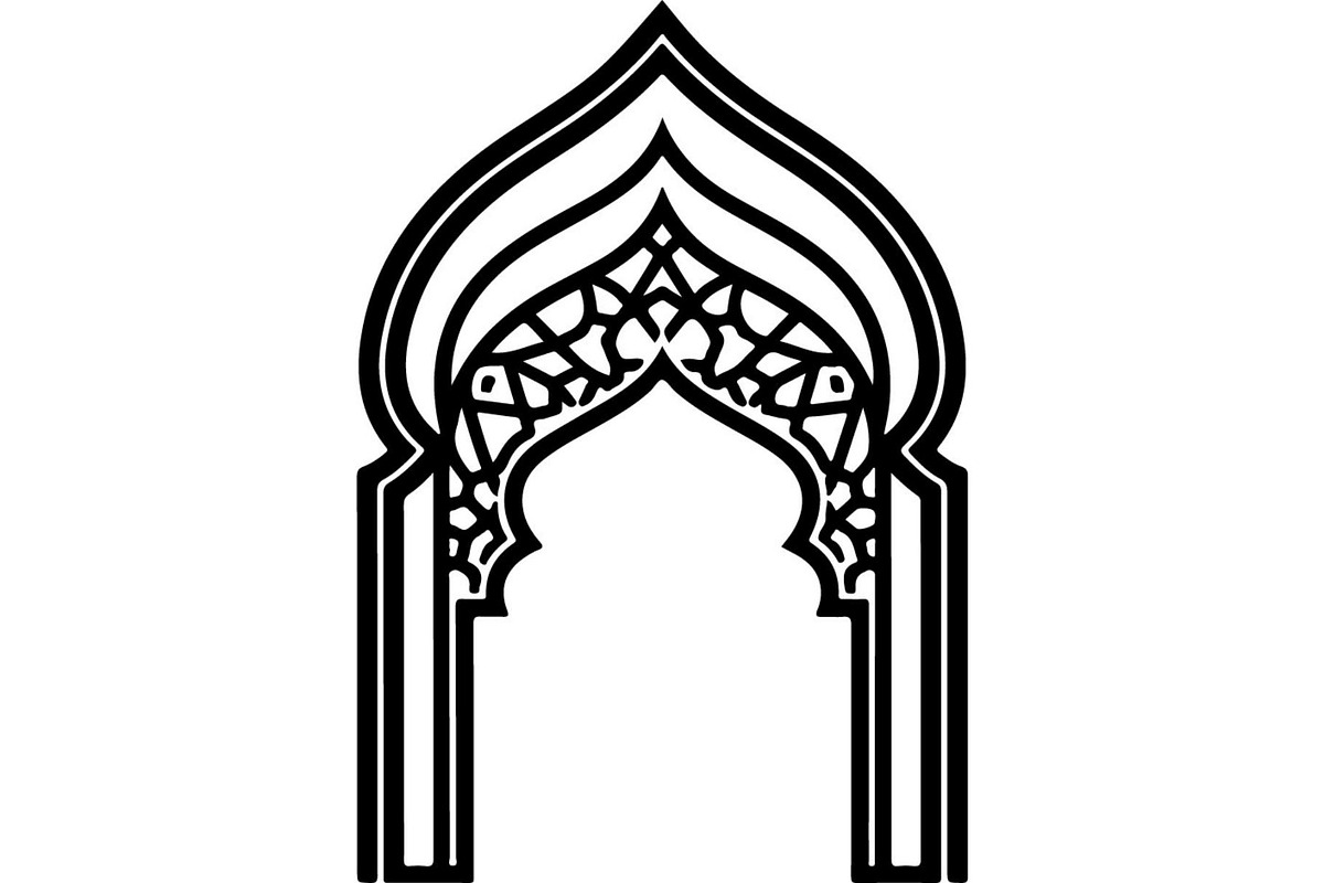 Minimal Islamic Arch Silhouette, an Object Graphic by Creativeshirt (Photo 9 of 17)
