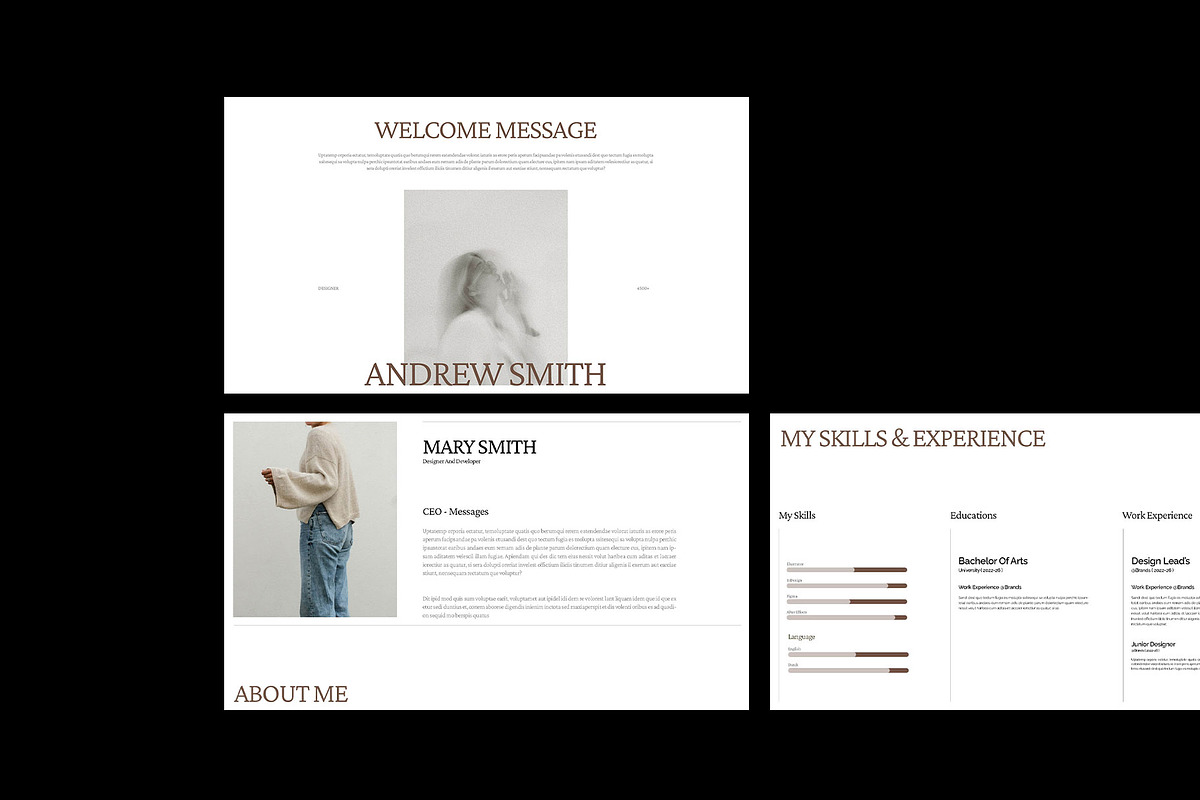 Simple Portfolio Presentation Deck, a Presentation Template by Devators (Photo 4 of 8)