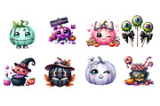 Pastel Goth Halloween Pumpkin PNG, an Illustration by Designworld (Thumbnail 4 of 6)