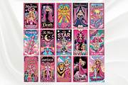 Pink Doll Tarot Cards Deck, an Object Illustration by Mugio (Thumbnail 2 of 6)