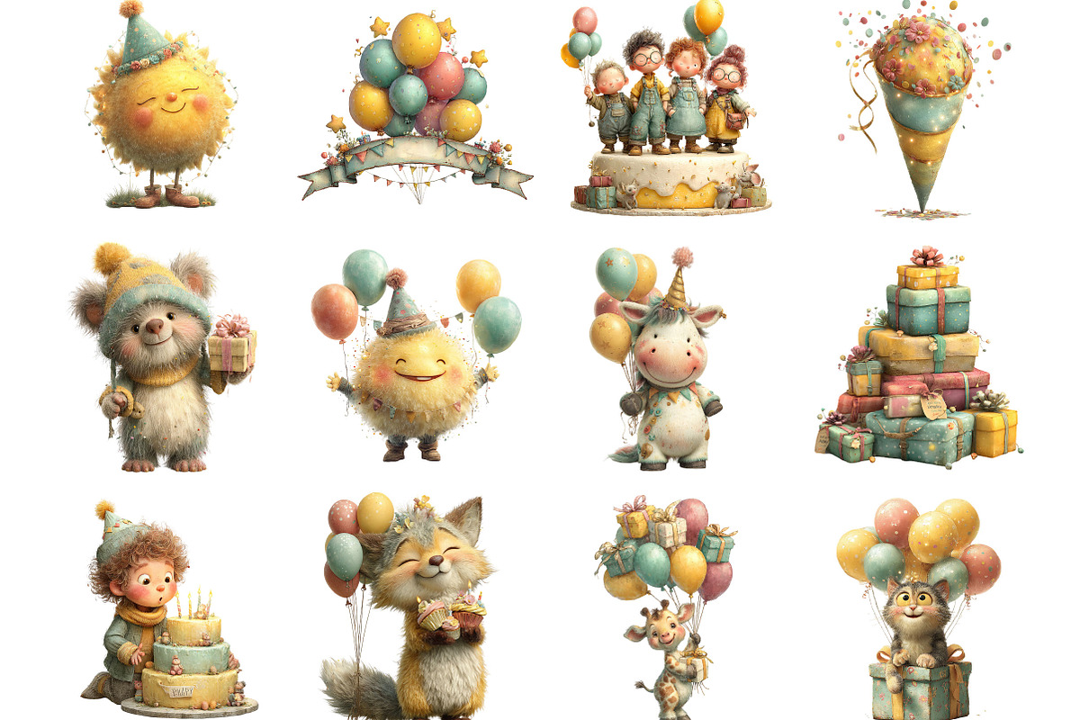 Whimsical Kids Birthday Celebration, an Illustration by Designking (Photo 2 of 5)