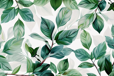 Lush Green Foliage Background, Gener, a Photo by LOGOCREATIVE