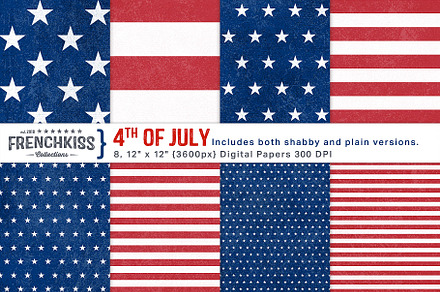 4th of July Digital Papers