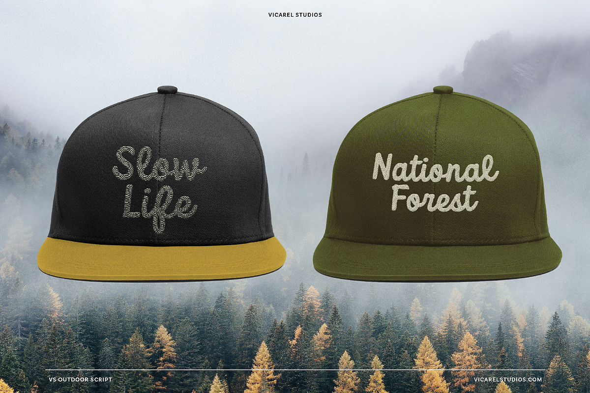 Outdoor Script | National Park Font, a Script Font by Vicarel Studios (Photo 19 of 27)