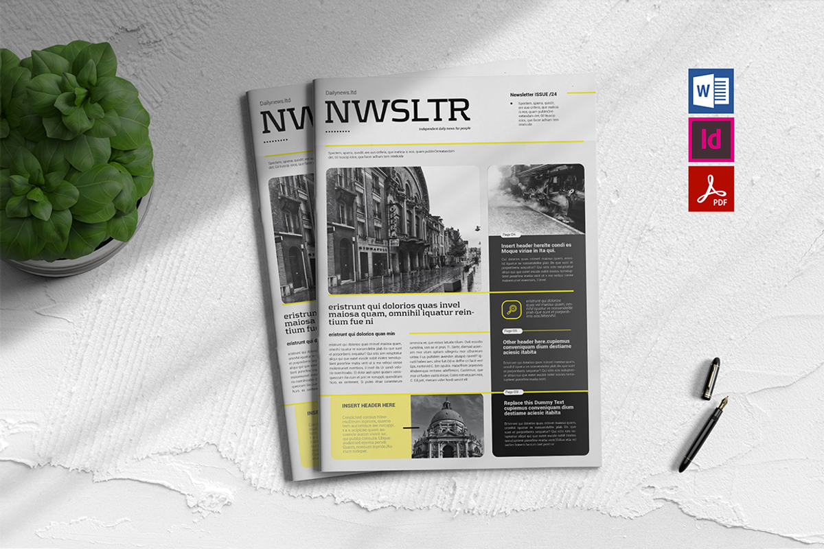 Newsletter Template, a Brochure Template by spidergraph (Photo 1 of 8)