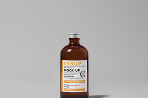 Syrup Bottle Mock-Up