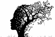 Tree Woman Laser Cut Bundle, a Graphic by Creativeshirt (Thumbnail 3 of 11)