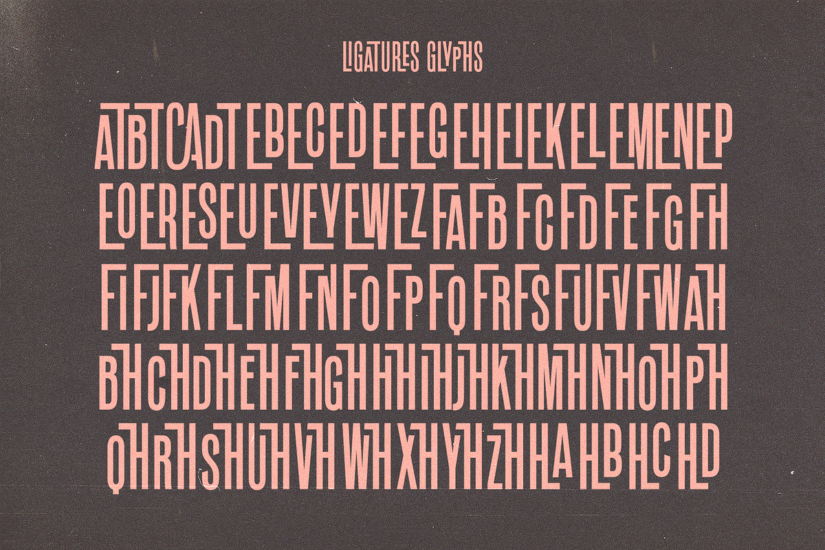 Roles Update!! Ligature Sans Serif, a Sans Serif Font by Perfectype (Photo 16 of 18)