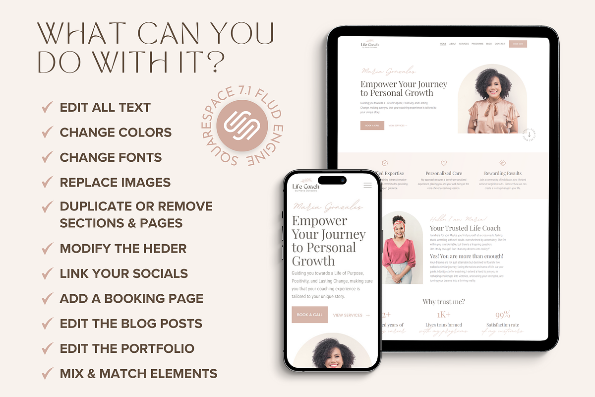 Coaching Squarespace Template, a Squarespace Template by vectorocean (Photo 7 of 11)