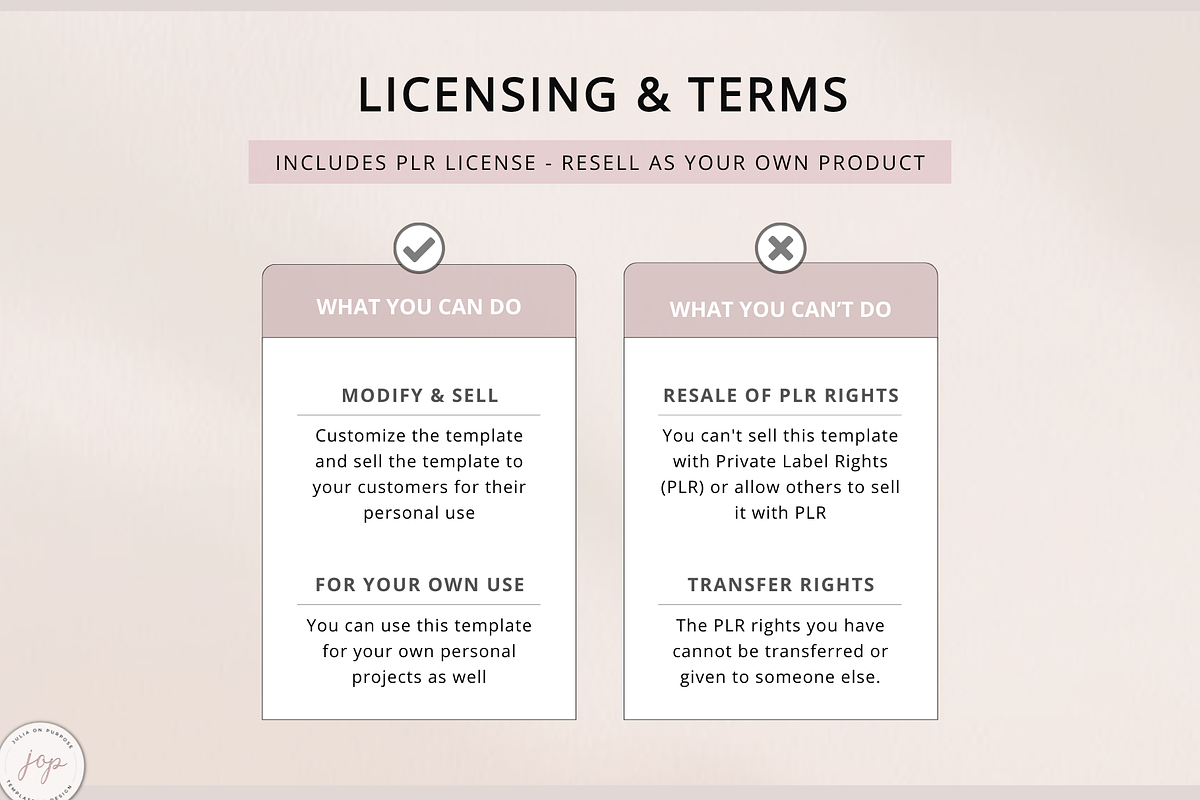 Notion PLR Template Business Planner, a Templates & Theme by Julia On Purpose (Photo 9 of 9)