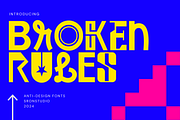 Broken Rules - Anti Design Font, a Symbol Font by Sronstudio (Thumbnail 1 of 12)