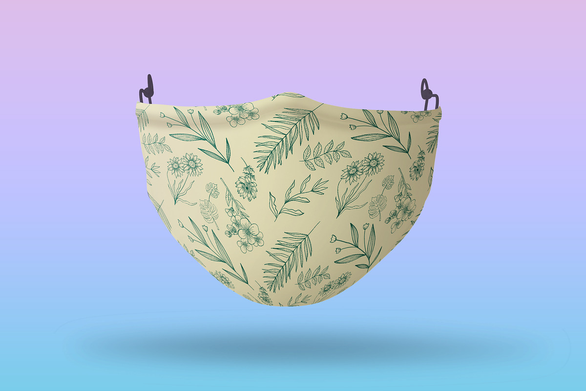 Hand Drawn Line Art Leaves, a Decorative Illustration by Digital Studio (Photo 4 of 9)