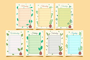 Weekly Planner with Floral Theme, a Stationery Template by SefriMujiRahayu (Thumbnail 2 of 3)