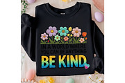 Be Kind Floral Faux Yarn Positive Sh, an Illustration by designcity5 (Thumbnail 6 of 9)